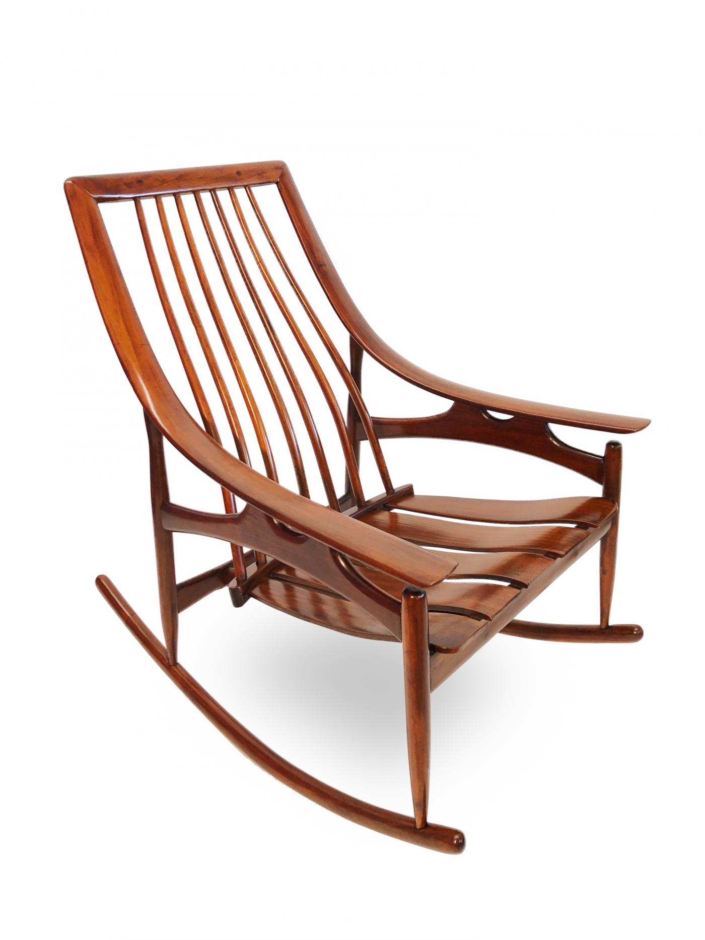 mid century modern rocking chair outdoor