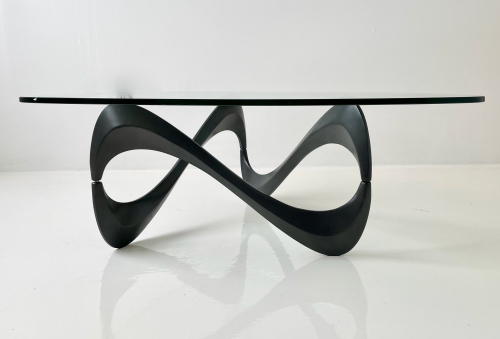 Midcentury Modern "Snake" Coffee Table by Knut Hesterberg, 1960s