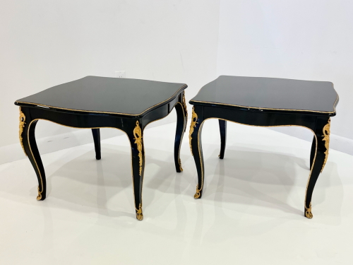 Pair of Louis XV Style Rococo Side Tables, France 1940s